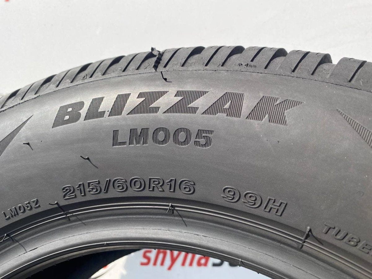 215/60 R16 BRIDGESTONE BLIZZAK LM005 6mm