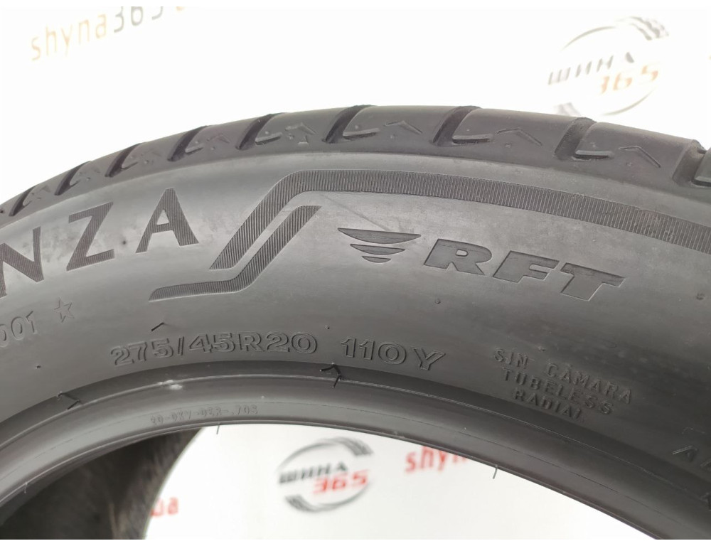 275/45 R20 BRIDGESTONE ALENZA 001 RUN FLAT 6mm