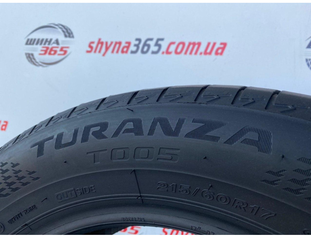 215/60 R17 BRIDGESTONE TURANZA T005 6mm