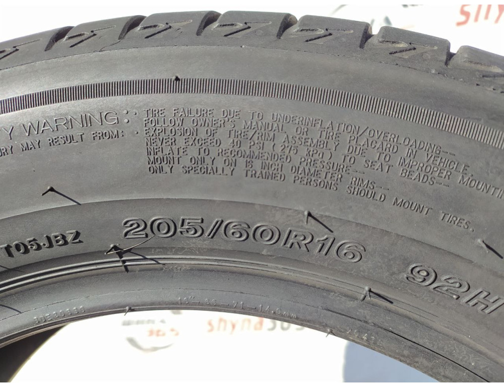 205/60 R16 BRIDGESTONE TURANZA T005 5mm