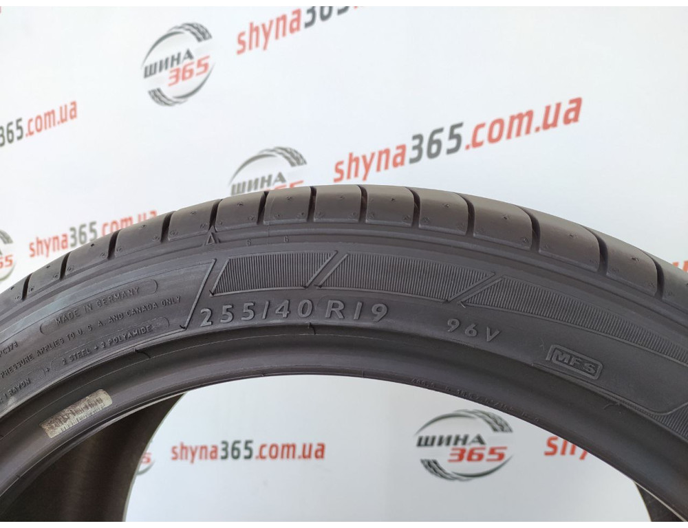 255/40 R19 DUNLOP SP SPORT MAXX GT 6mm