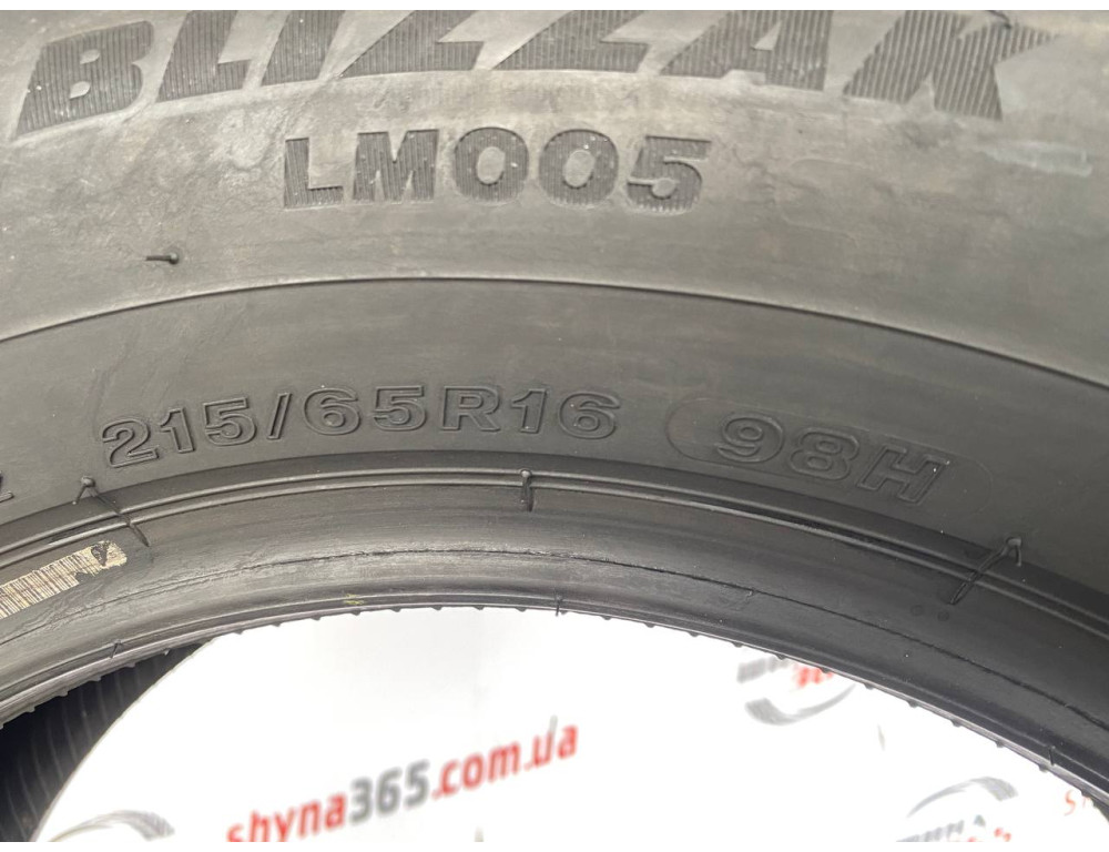 215/65 R16 BRIDGESTONE BLIZZAK LM005 4mm