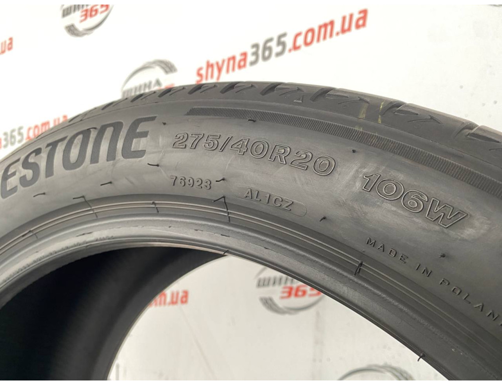 275/40 R20 BRIDGESTONE ALENZA 001 RUN FLAT 6mm