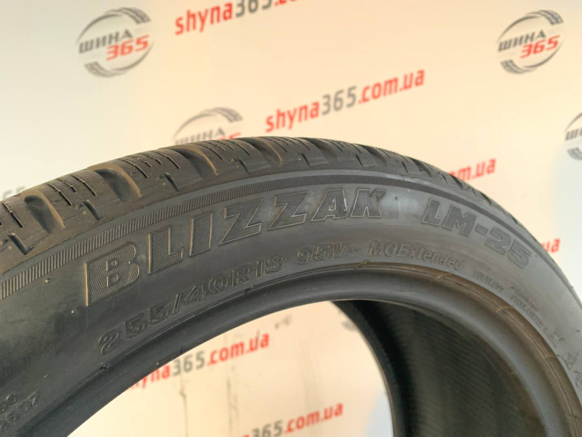 255/40 R18 BRIDGESTONE BLIZZAK LM-25 6mm