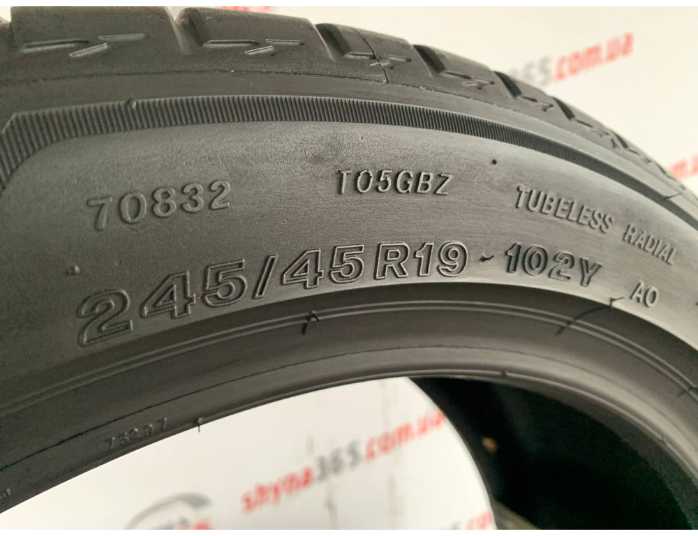 245/45 R19 BRIDGESTONE TURANZA T005 4mm