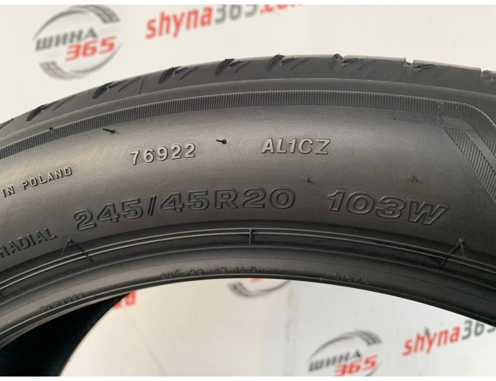 245/45 R20 BRIDGESTONE ALENZA 001 RUN FLAT 5mm