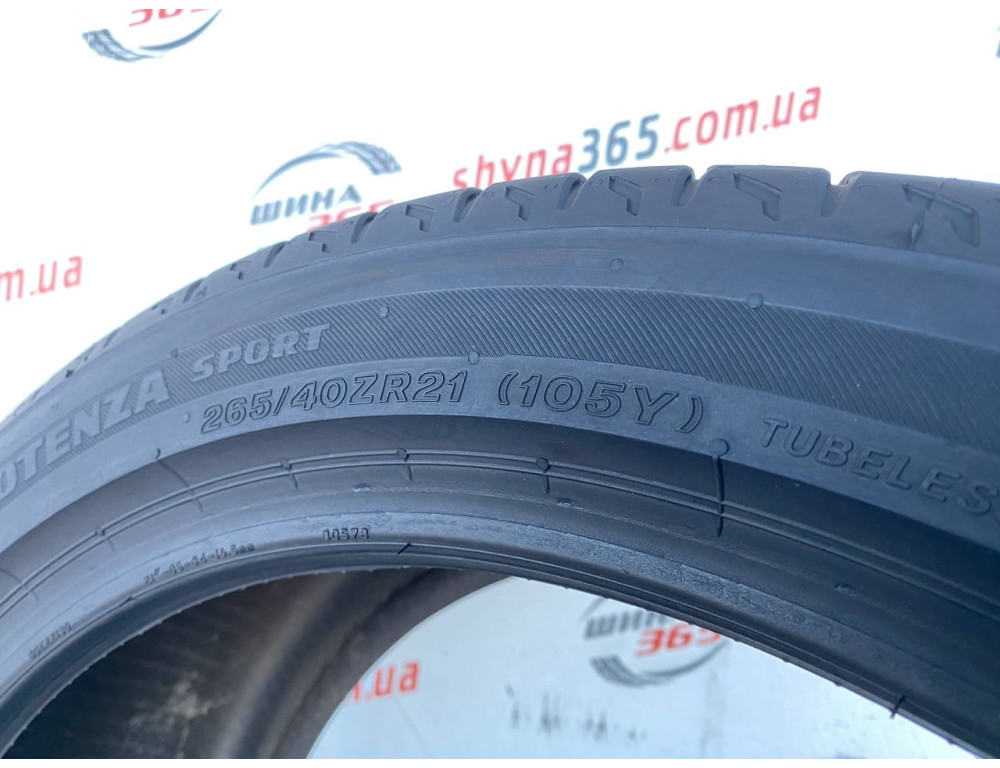 265/40 R21 BRIDGESTONE POTENZA SPORT 6mm