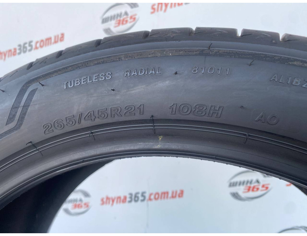 265/45 R21 BRIDGESTONE ALENZA 001 4mm