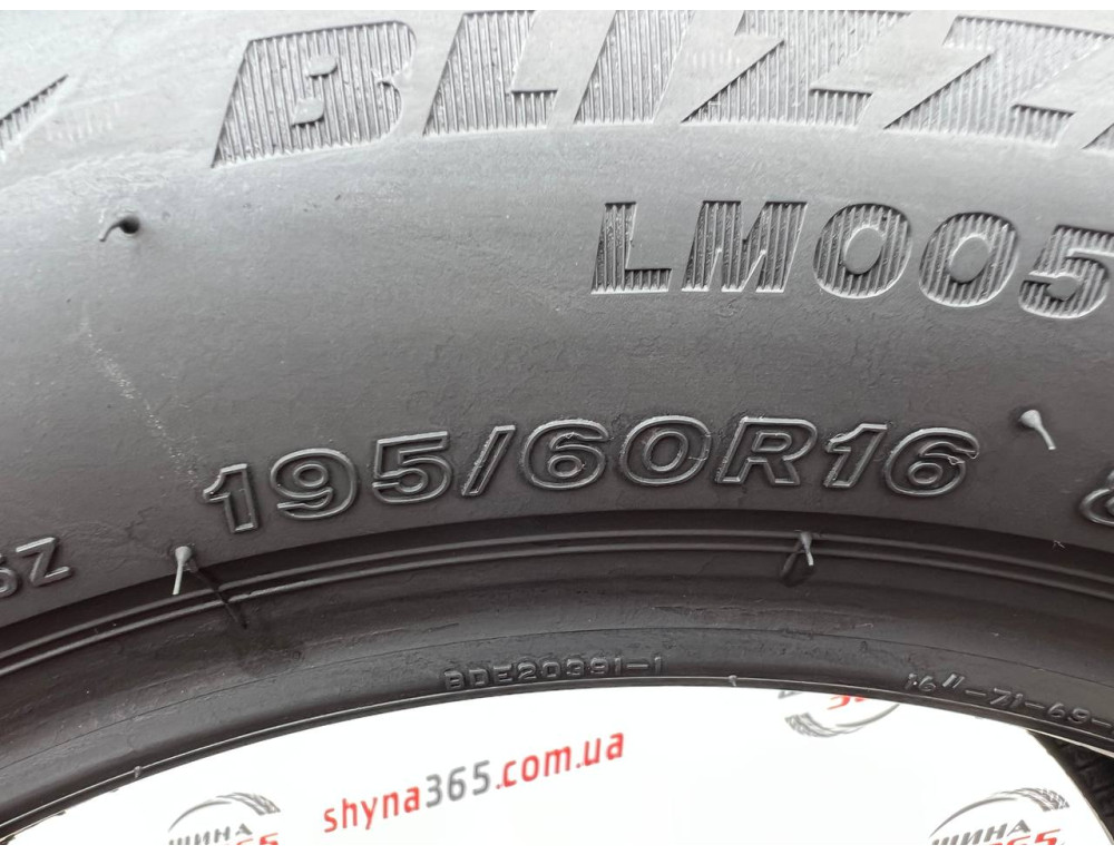 195/60 R16 BRIDGESTONE BLIZZAK LM005 6mm