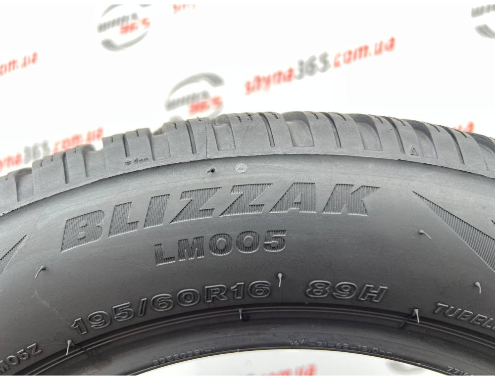 195/60 R16 BRIDGESTONE BLIZZAK LM005 6mm