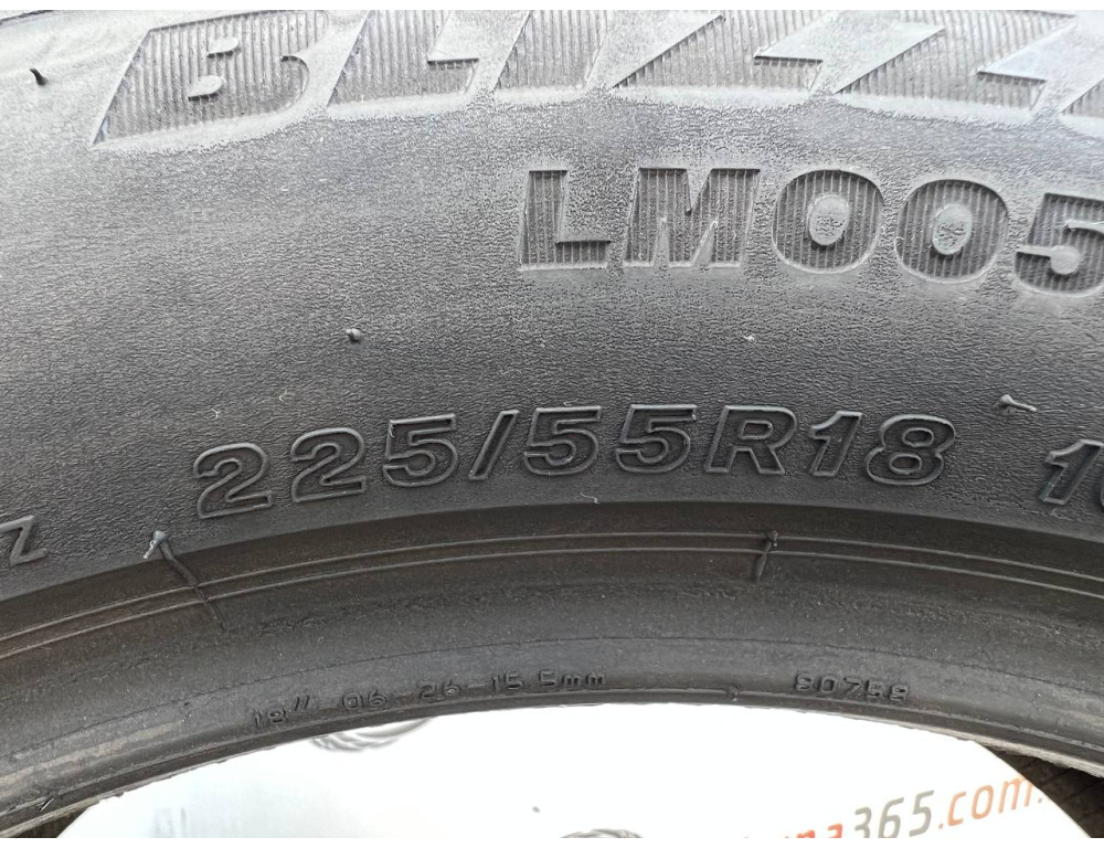 225/55 R18 BRIDGESTONE BLIZZAK LM005 5mm