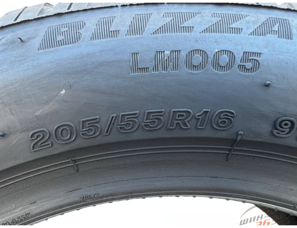 205/55 R16 BRIDGESTONE BLIZZAK LM005 4mm
