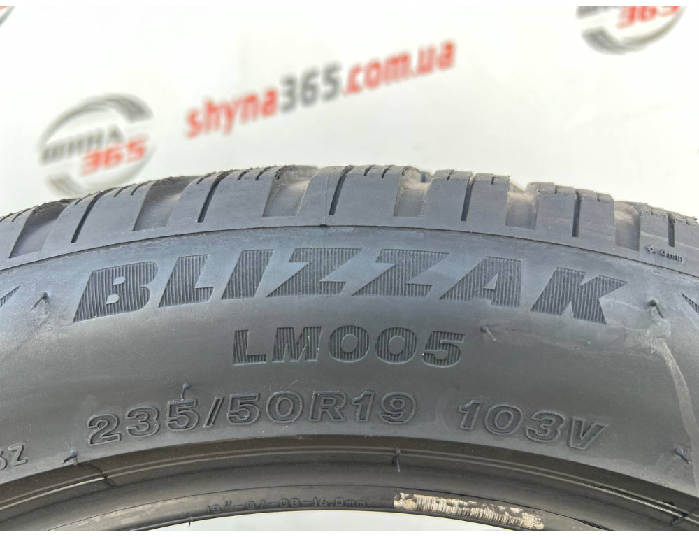 235/50 R19 BRIDGESTONE BLIZZAK LM005 6mm