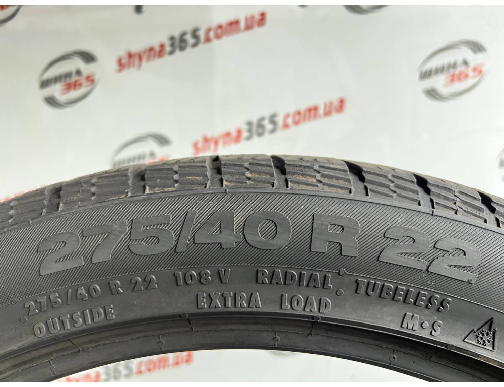 275/40 R22 CONTINENTAL CROSSCONTACT WINTER 6mm