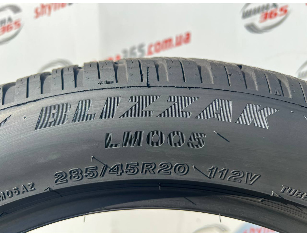 285/45 R20 BRIDGESTONE BLIZZAK LM005 5mm