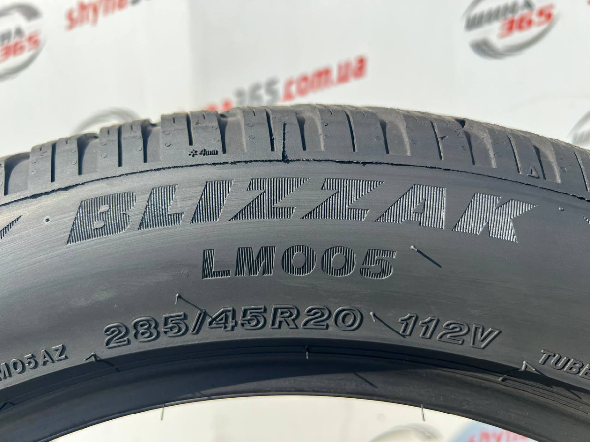 285/45 R20 BRIDGESTONE BLIZZAK LM005 5mm