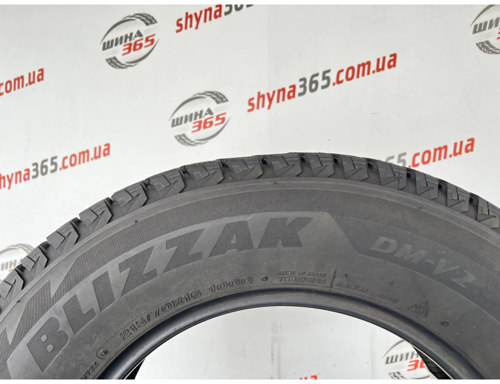 215/70 R16 BRIDGESTONE BLIZZAK DM-V2 8mm