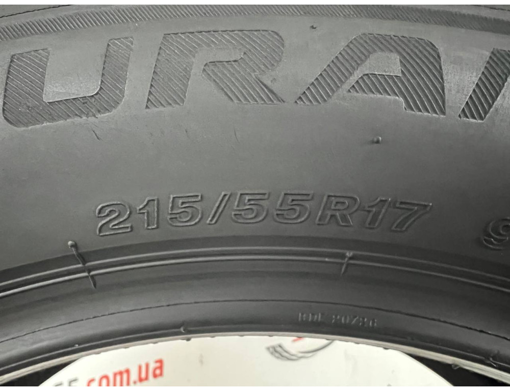 215/55 R17 BRIDGESTONE TURANZA T001 4mm
