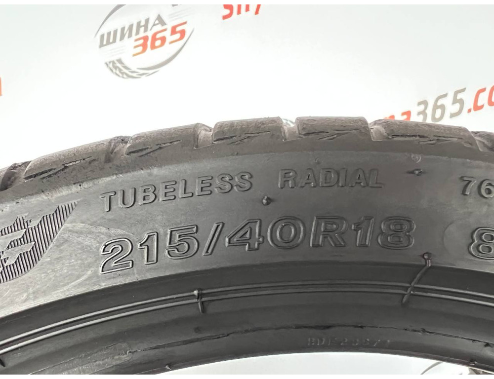215/40 R18 BRIDGESTONE TURANZA T005 4mm