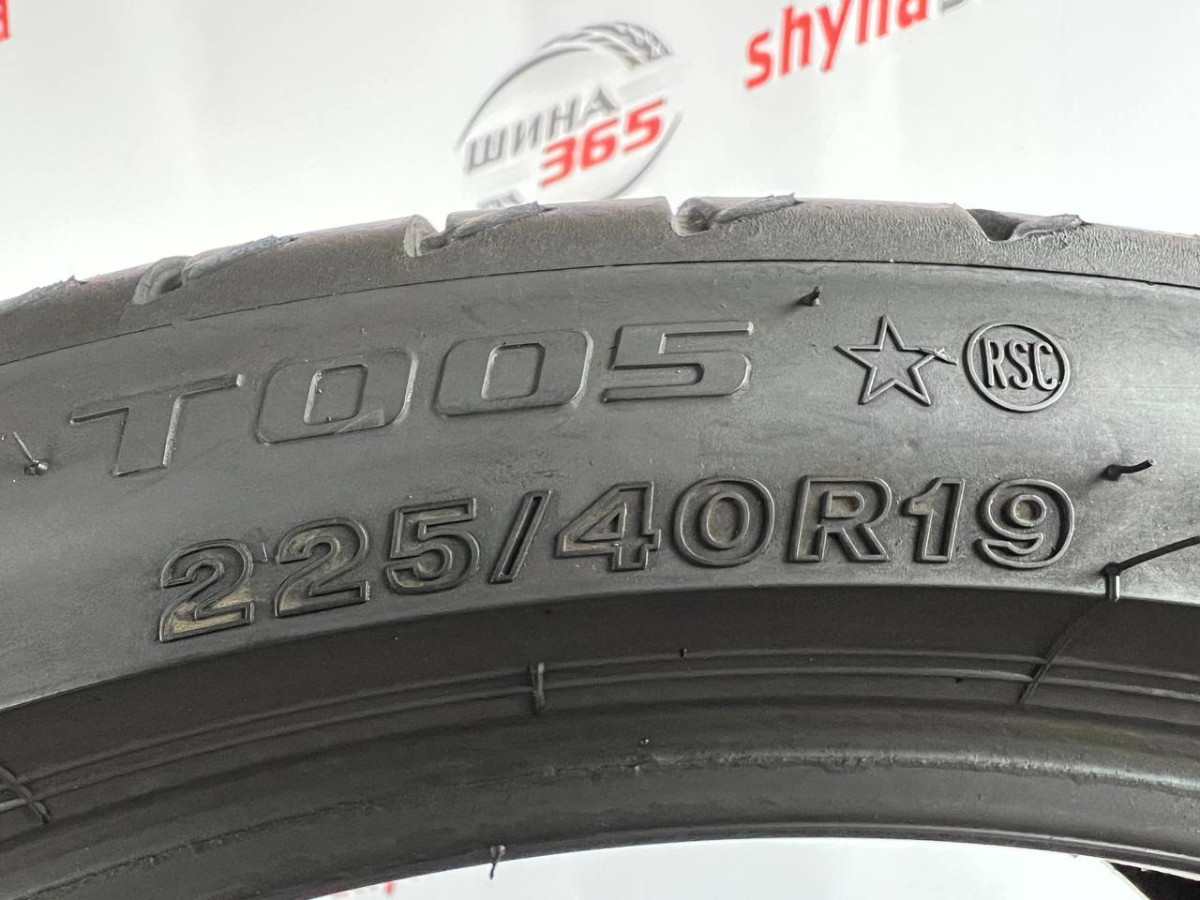 225/40 R19 BRIDGESTONE TURANZA T005 RUN FLAT 5mm