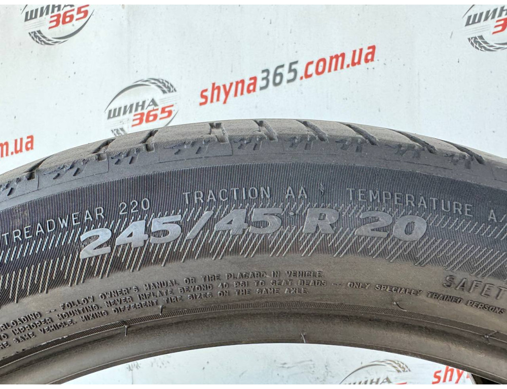 245/45 R20 MICHELIN LATITUDE SPORT 3 RUN FLAT 5mm