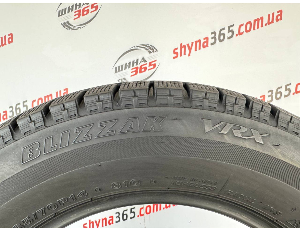 165/70 R14 BRIDGESTONE BLIZZAK VRX 6mm