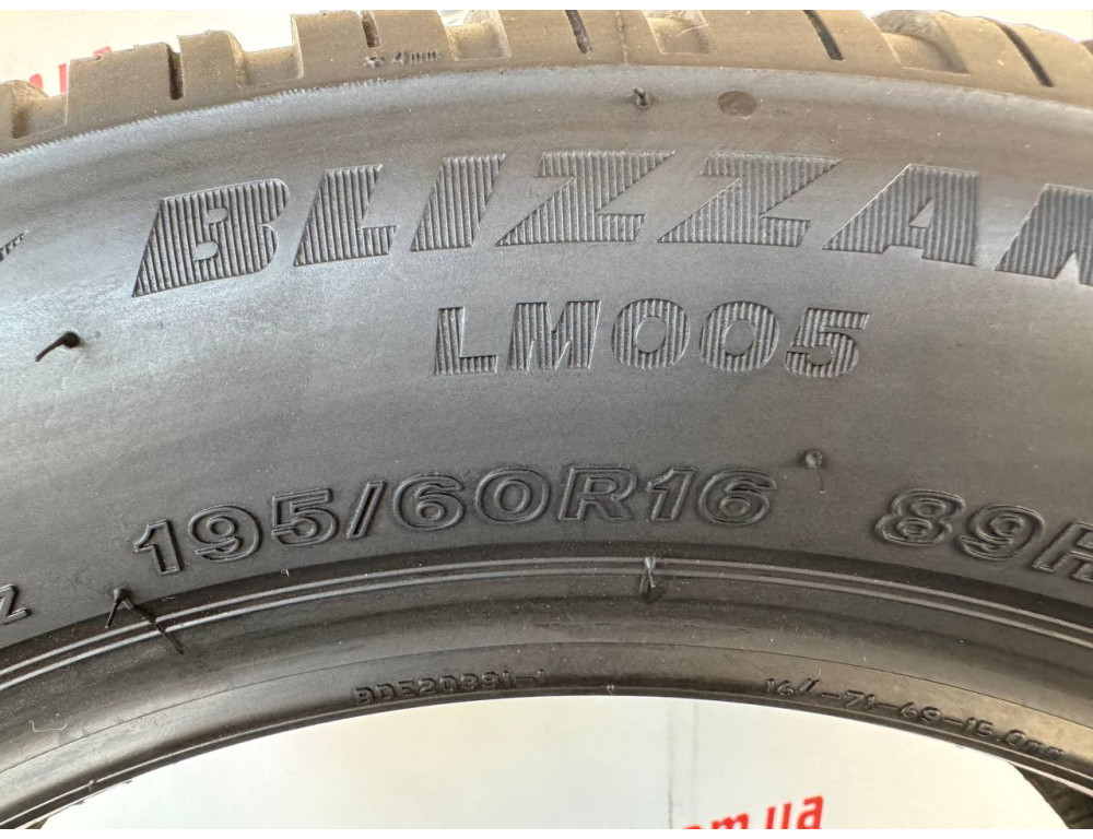 195/60 R16 BRIDGESTONE BLIZZAK LM005 7mm