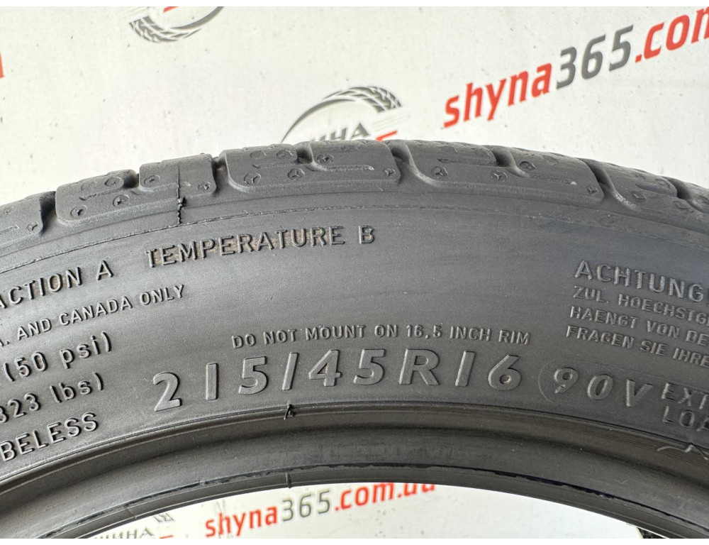 215/45 R16 DUNLOP SP SPORT 01 A/S 4mm