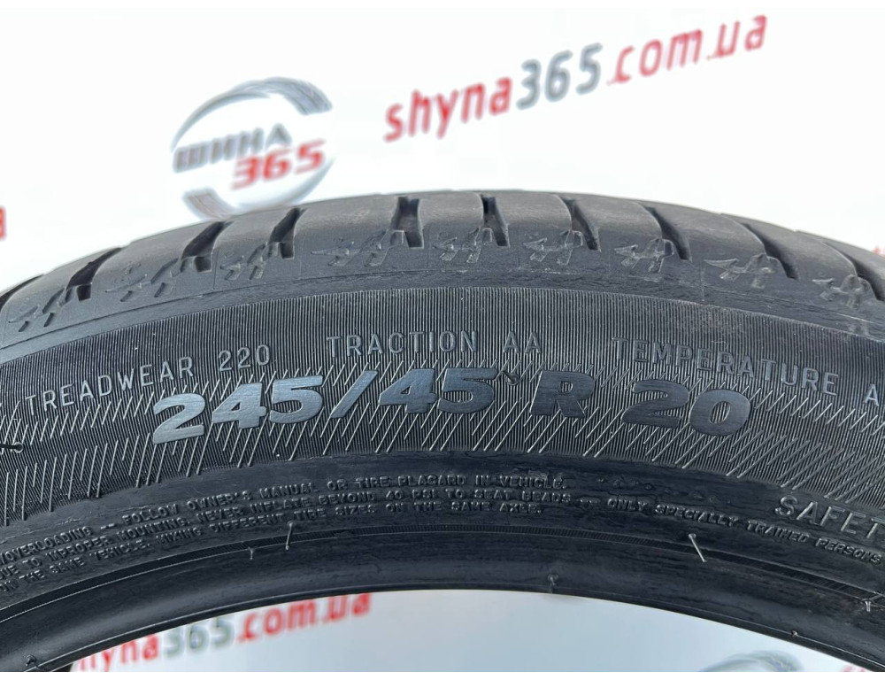245/45 R20 MICHELIN LATITUDE SPORT 3 RUN FLAT 7mm