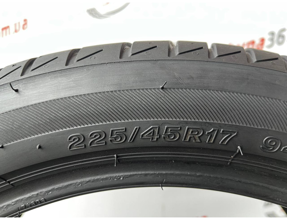 225/45 R17 BRIDGESTONE TURANZA T005 DRIVEGUARD 4mm