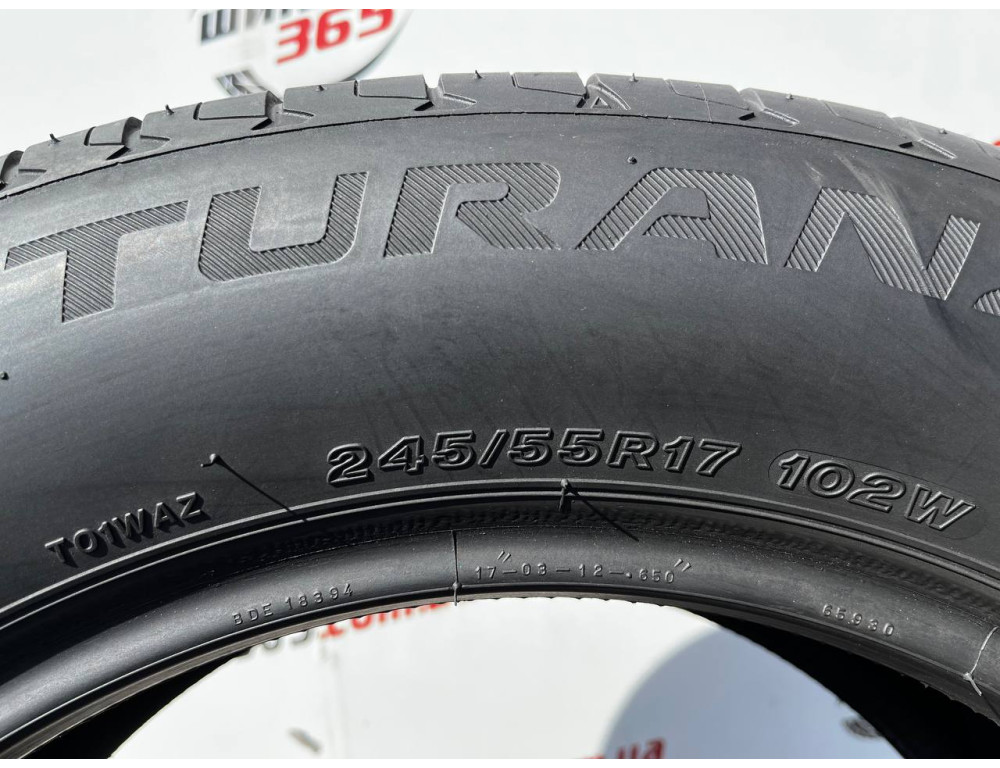 245/55 R17 BRIDGESTONE TURANZA T001 5mm