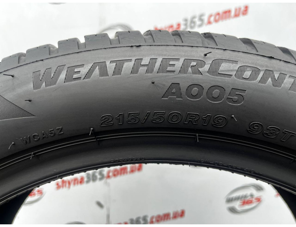 215/50 R19 BRIDGESTONE WEATHERCONTROL A005 B-SEAL 6mm