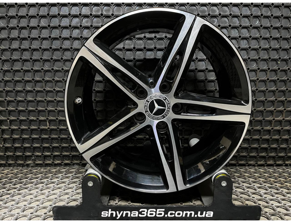 ДИСКИ БУ MERCEDES A1774010700 R18 7.5J PCD 5X112 ET49 DIA66.6 BKF