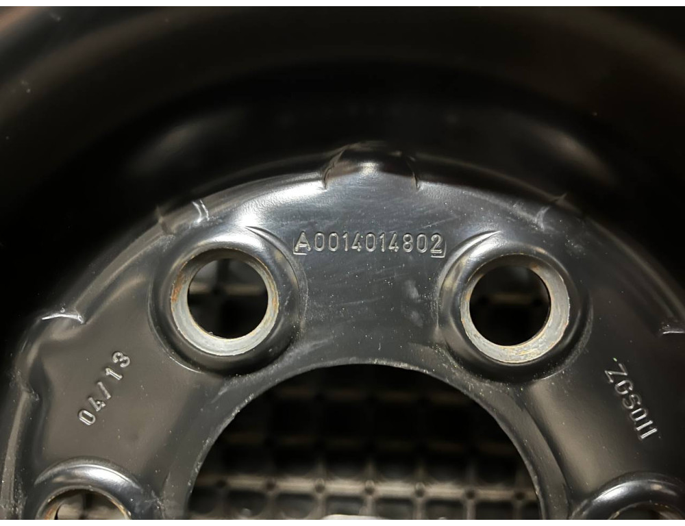 ДИСКИ СТАЛЕВІ БУ MERCEDES A0014014802 R16 6.5J PCD 6X130 ET62 DIA84.1 BK