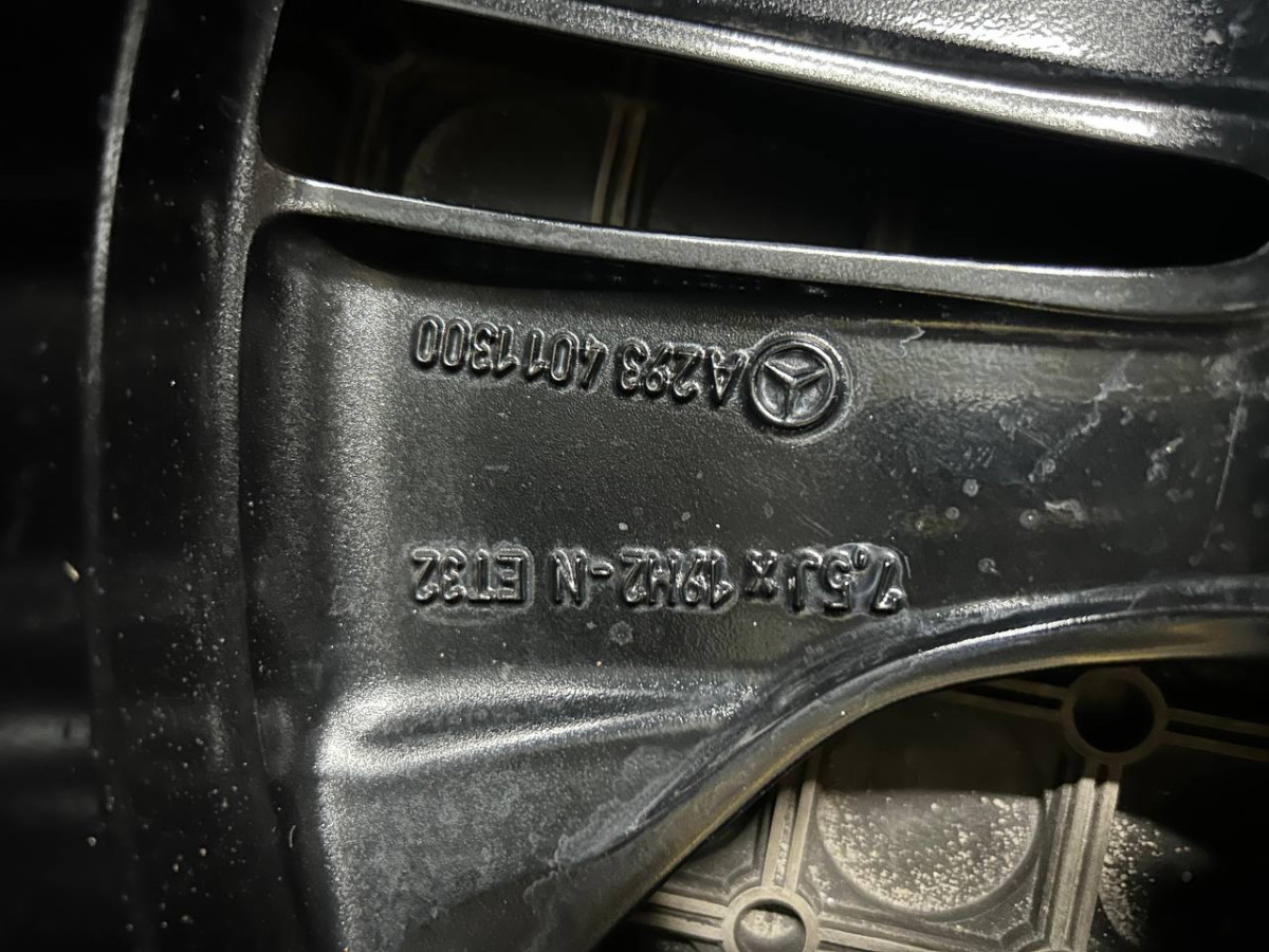 ДИСКИ БУ MERCEDES A2934011300 R19 7.5J PCD 5X112 ET32 DIA66.6 BKF