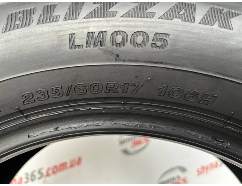 235/60 R17 BRIDGESTONE BLIZZAK LM005 6mm