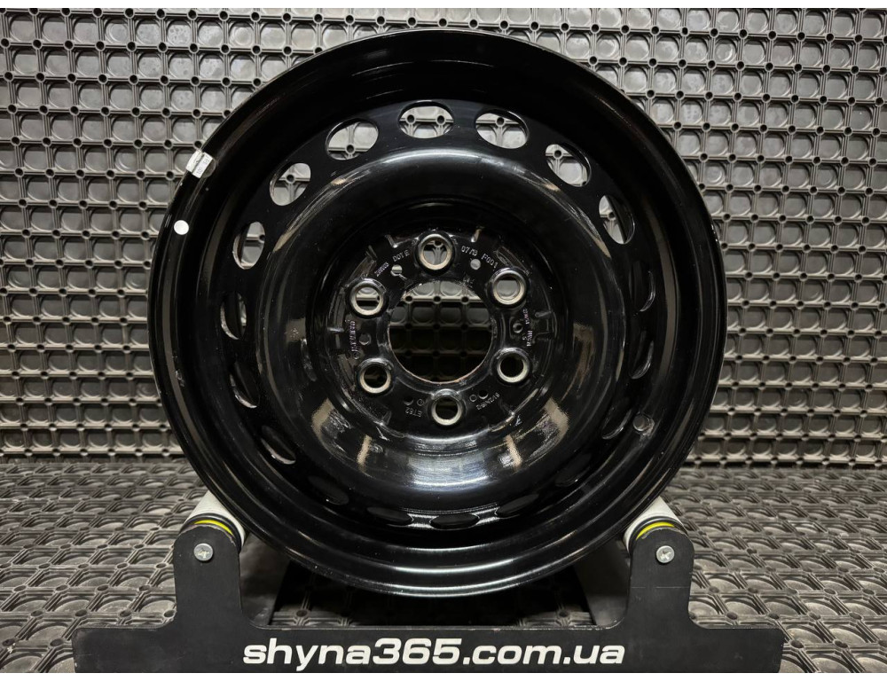 ДИСКИ СТАЛЕВІ БУ MERCEDES A9104011300 R16 6.5J PCD 6X130 ET62 DIA84.1 BK