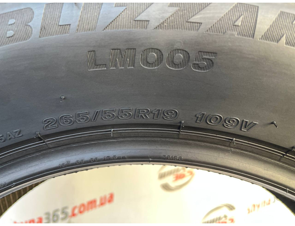 265/55 R19 BRIDGESTONE BLIZZAK LM005 6mm