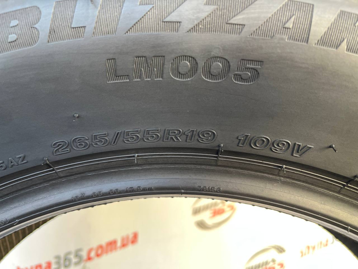 265/55 R19 BRIDGESTONE BLIZZAK LM005 6mm