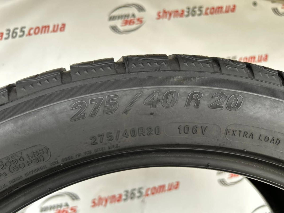 275/40 R20 MICHELIN PILOT ALPIN PA4 NO 5mm